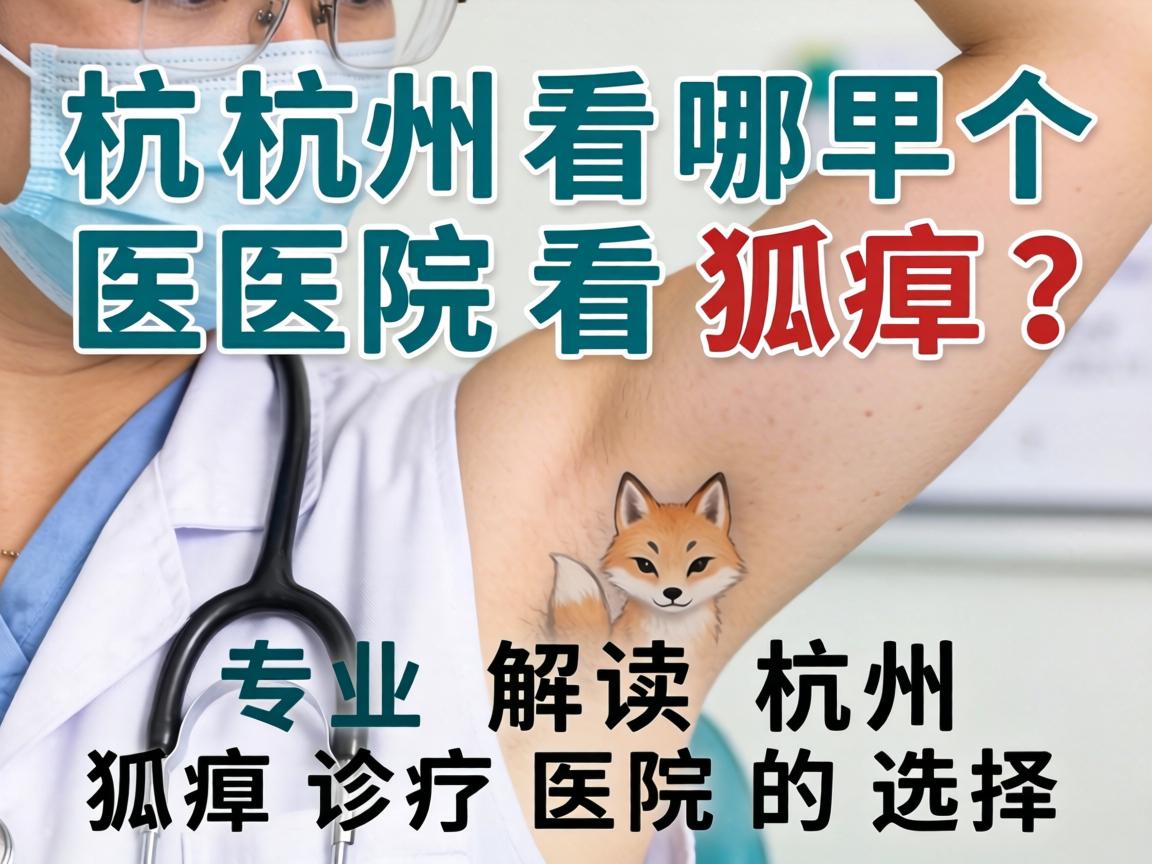 杭州哪个医院看狐臭？专业解读杭州狐臭诊疗医院的选择