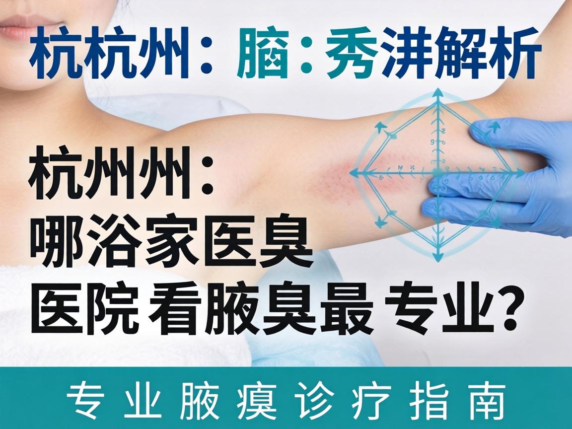 杭州腋秀解析，杭州哪家医院看腋臭最专业？专业腋臭诊疗指南