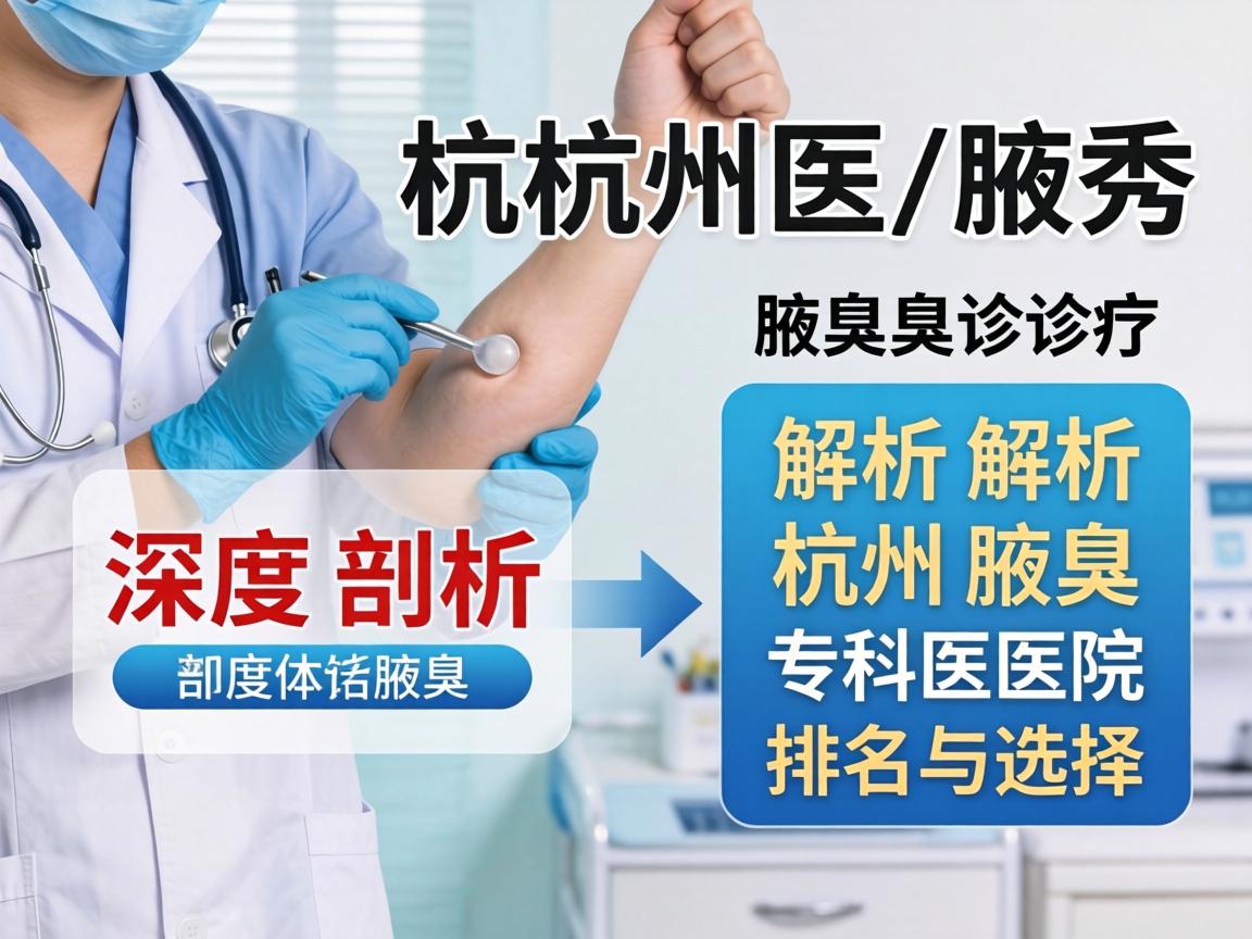 杭州腋秀解析腋臭诊疗，深度剖析杭州腋臭专科医院排名与选择