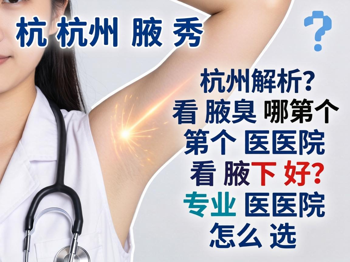 杭州腋秀解析，杭州哪个医院看腋下好，专业医院怎么选
