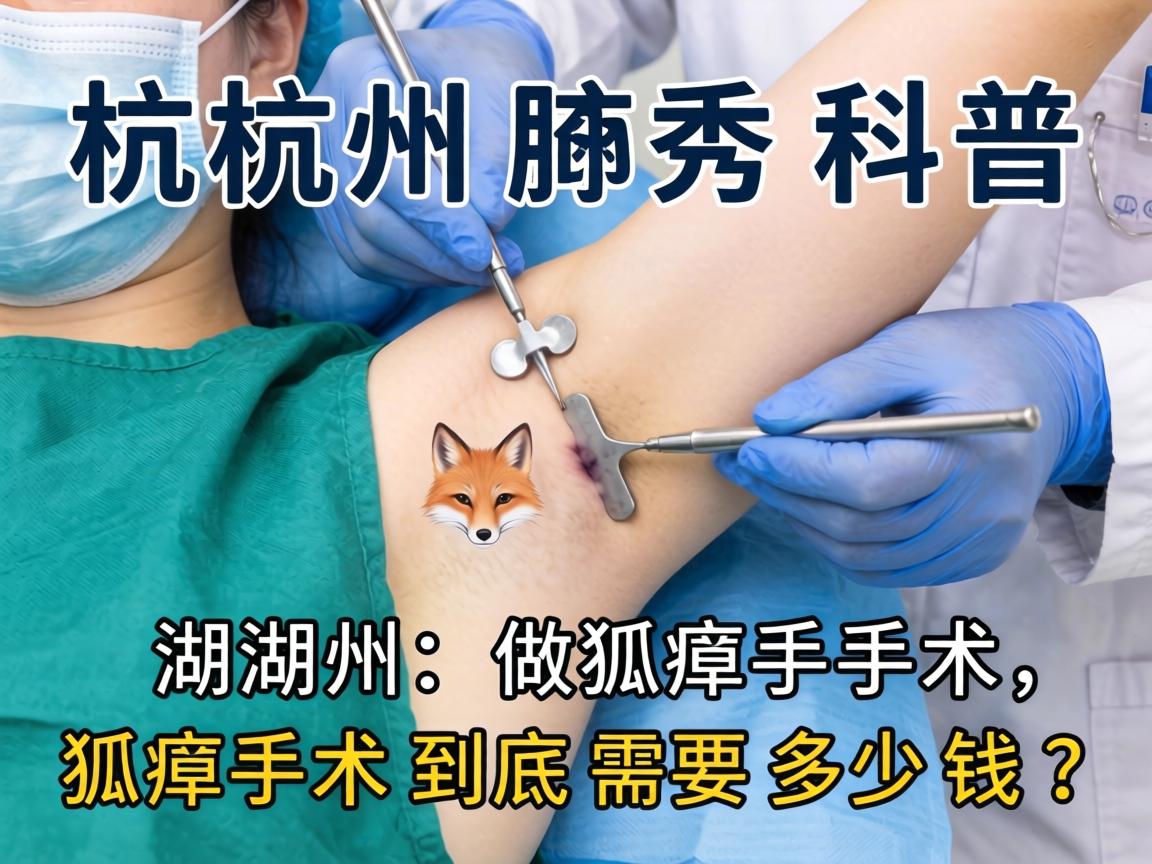 杭州腋秀科普，在湖州做狐臭手术，狐臭手术到底需要多少钱？