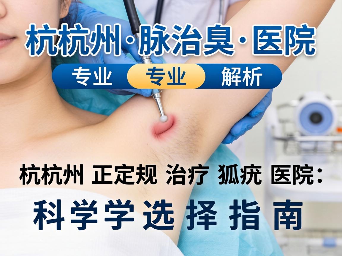 杭州腋臭医院专业解析，杭州正规治疗狐臭医院的科学选择指南