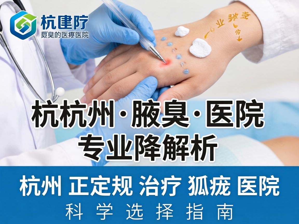 杭州腋臭医院专业解析，杭州正规治疗狐臭医院的科学选择指南