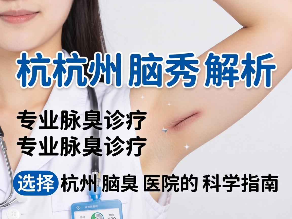 杭州腋秀解析，专业腋臭诊疗，选择杭州腋臭医院的科学指南