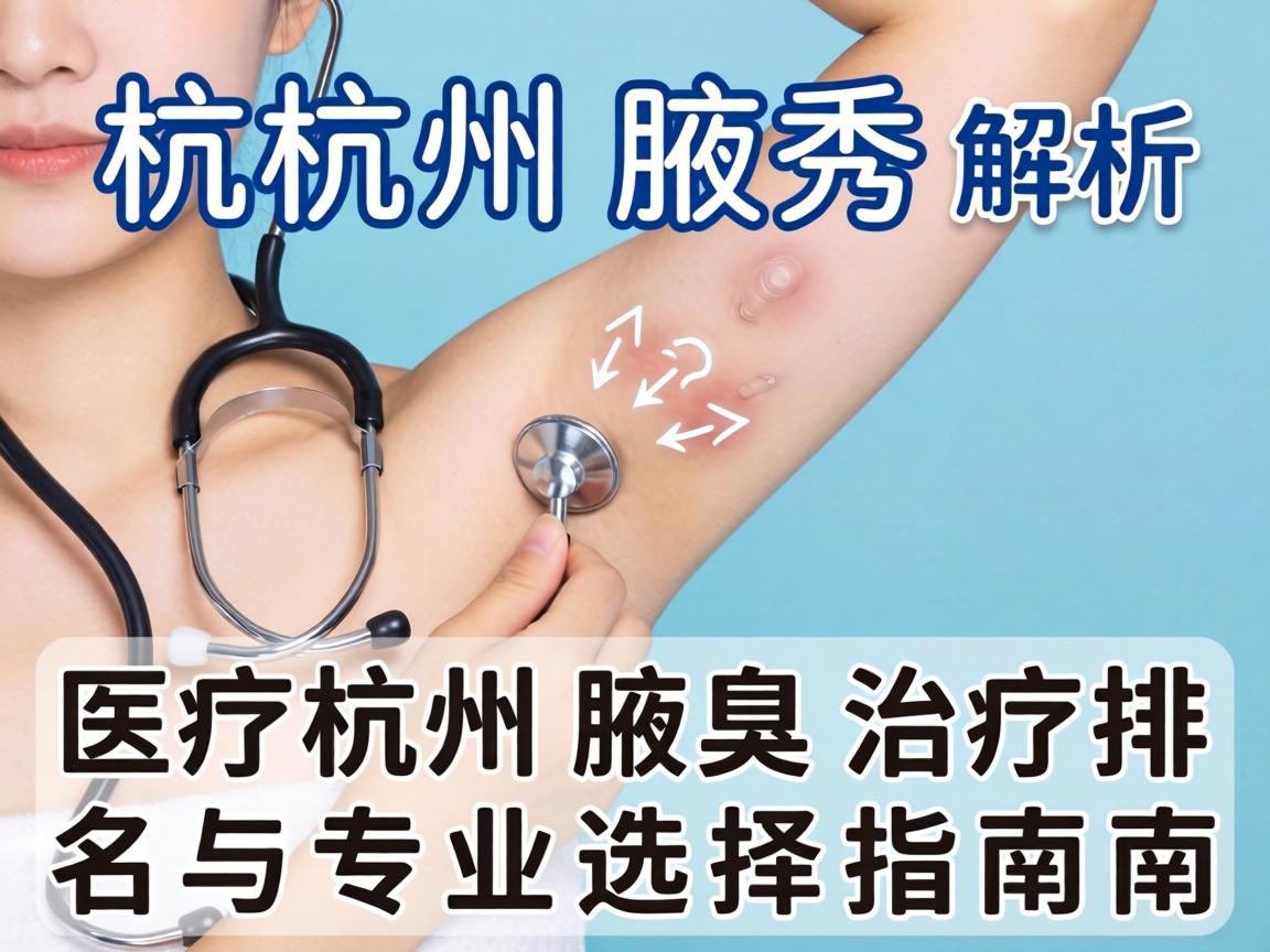 杭州腋秀解析，杭州腋臭治疗医院排名与专业选择指南