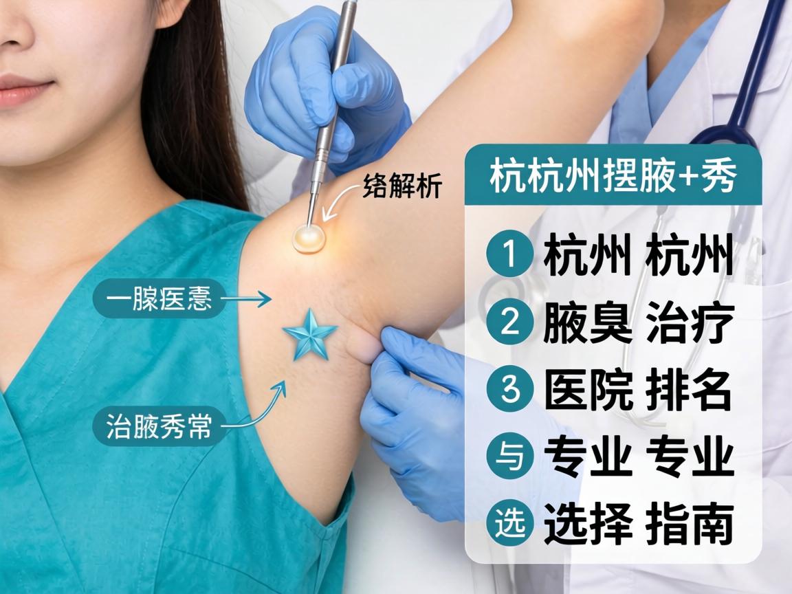 杭州腋秀解析，杭州腋臭治疗医院排名与专业选择指南