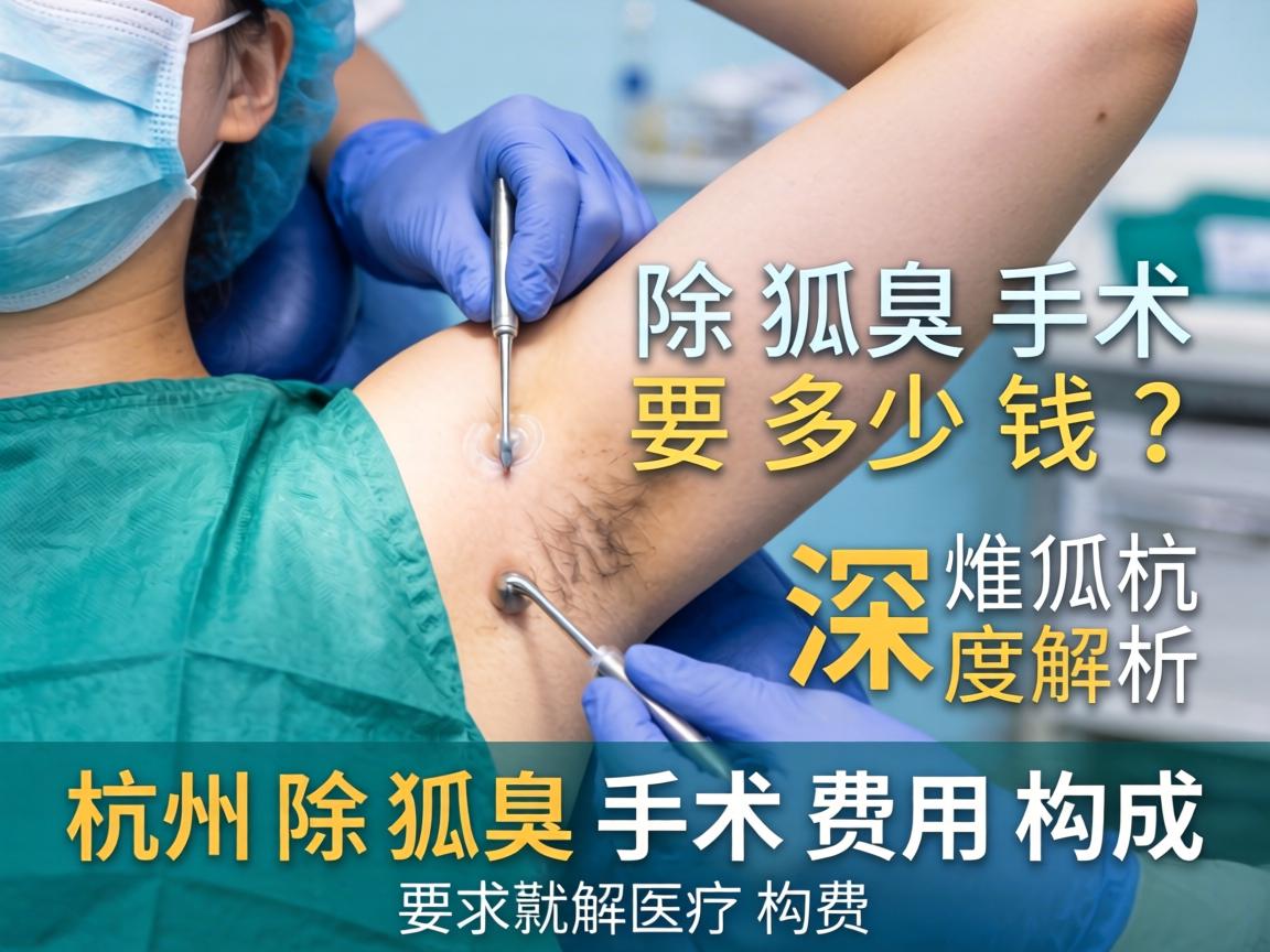 杭州除狐臭手术要多少钱？深度解析杭州除狐臭手术费用构成
