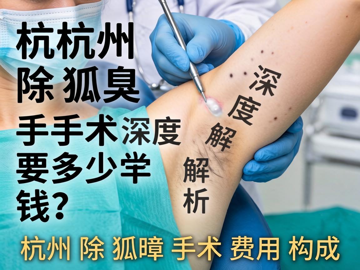 杭州除狐臭手术要多少钱？深度解析杭州除狐臭手术费用构成