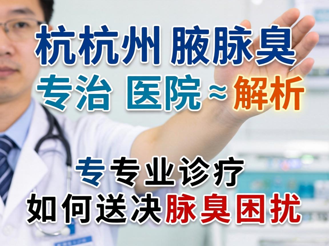 杭州腋臭专治医院解析，专业诊疗如何解决腋臭困扰