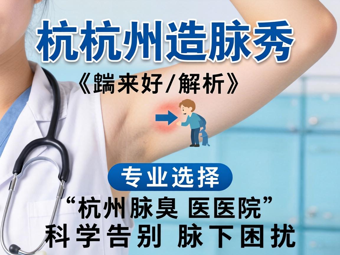 杭州腋秀解析，专业选择杭州腋臭医院，科学告别腋下困扰