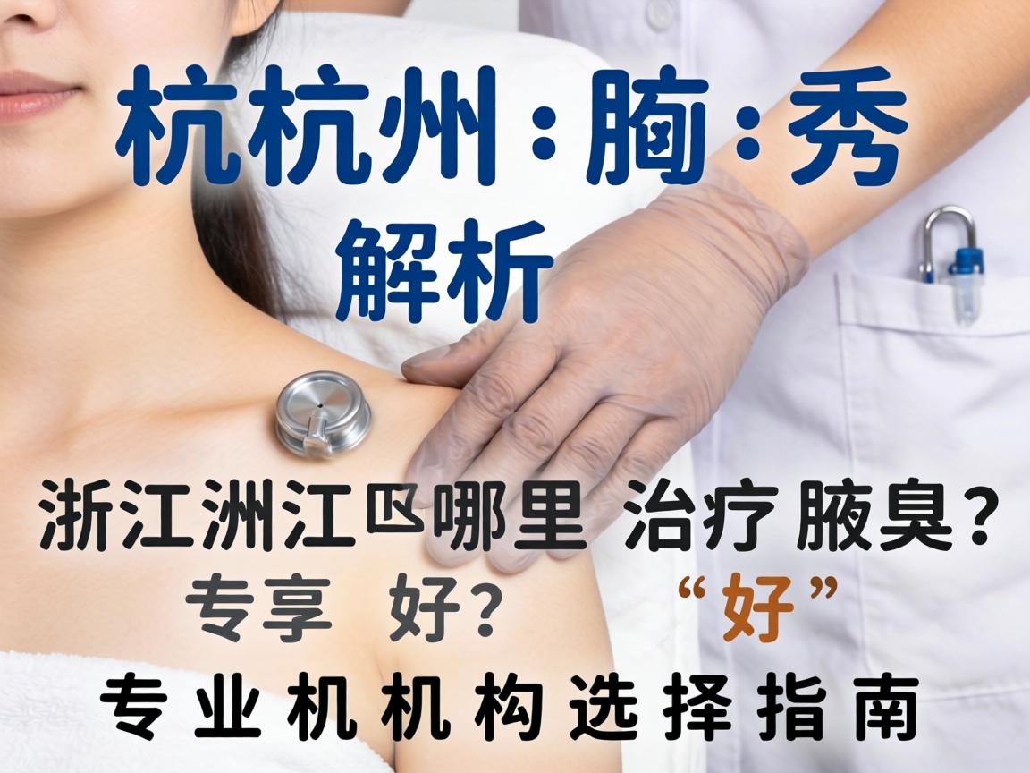 杭州腋秀解析,在浙江哪里治疗腋臭好,专业机构选择指南 杭州腋秀解析,在浙江哪里治疗腋臭好,专业机构选择指南