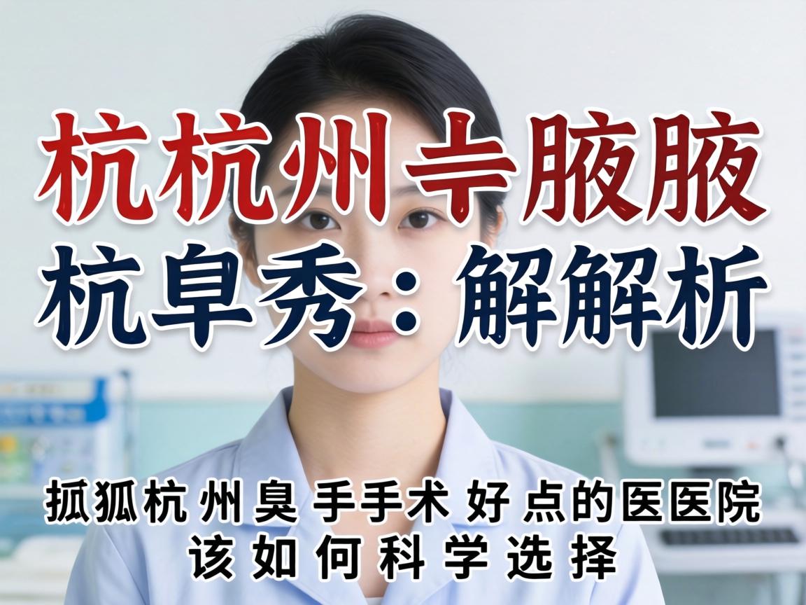 杭州腋秀解析,杭州狐臭手术好点的医院该如何科学选择 杭州腋秀解析,杭州狐臭手术好点的医院该如何科学选择