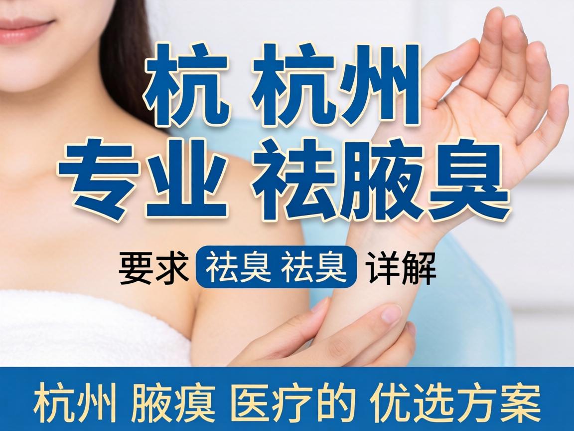 杭州专业祛腋臭,详解杭州腋臭医疗的优选方案 杭州专业祛腋臭,详解杭州腋臭医疗的优选方案