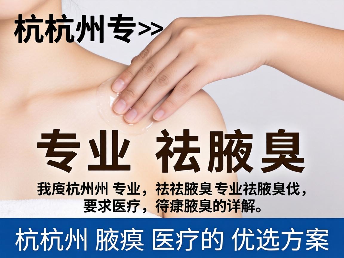杭州专业祛腋臭,详解杭州腋臭医疗的优选方案 杭州专业祛腋臭,详解杭州腋臭医疗的优选方案
