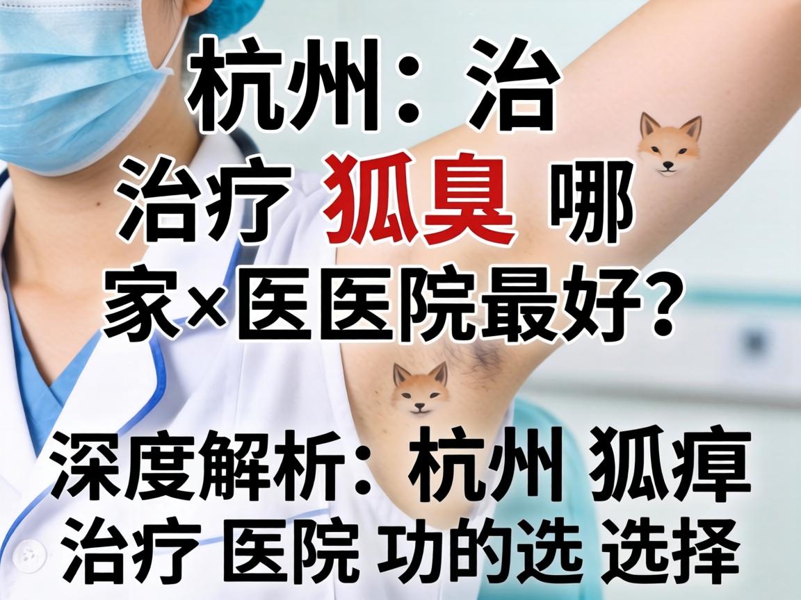 杭州治疗狐臭哪家医院最好？深度解析杭州狐臭治疗医院的选择