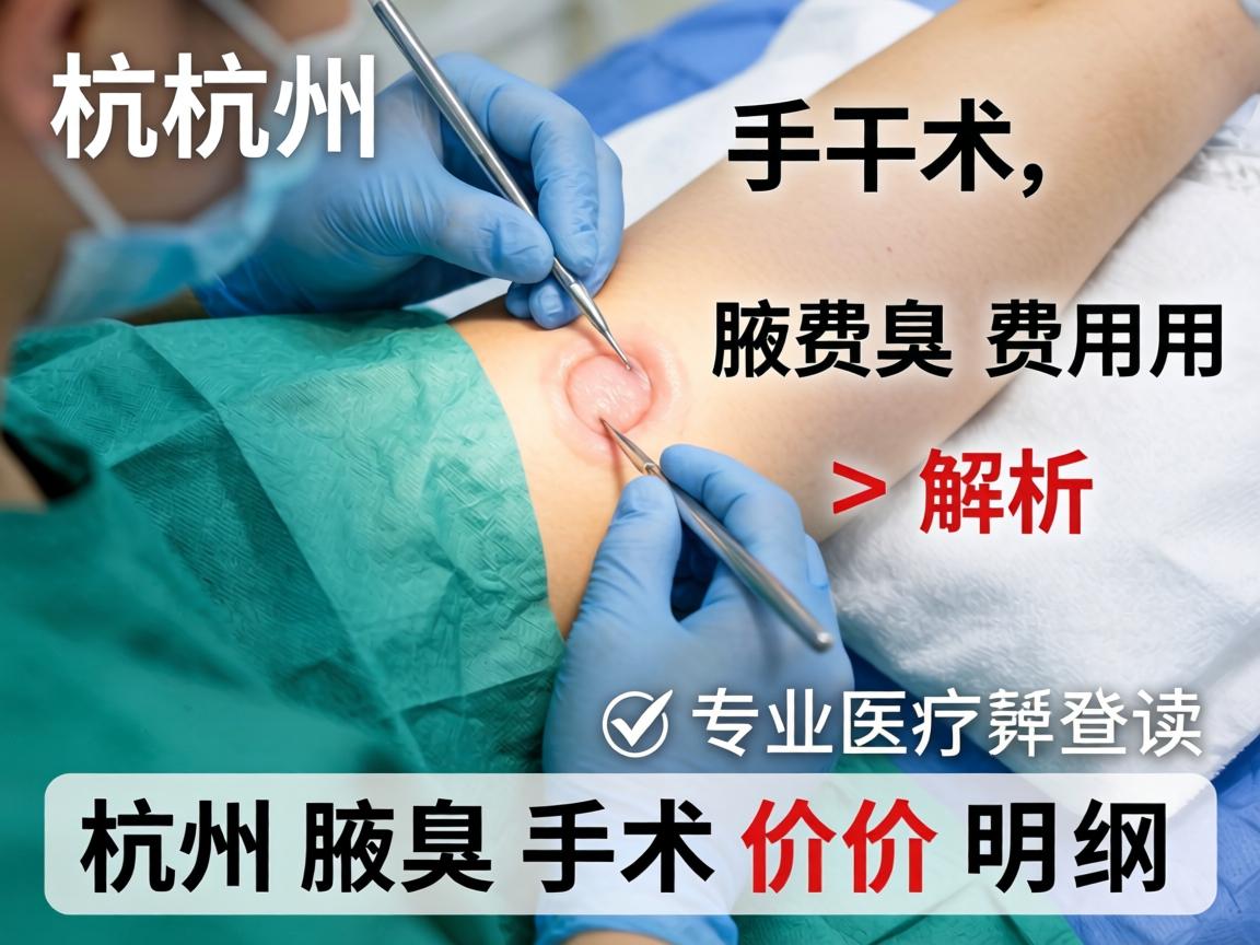 杭州腋臭手术费用解析，专业解读杭州腋臭手术价格明细
