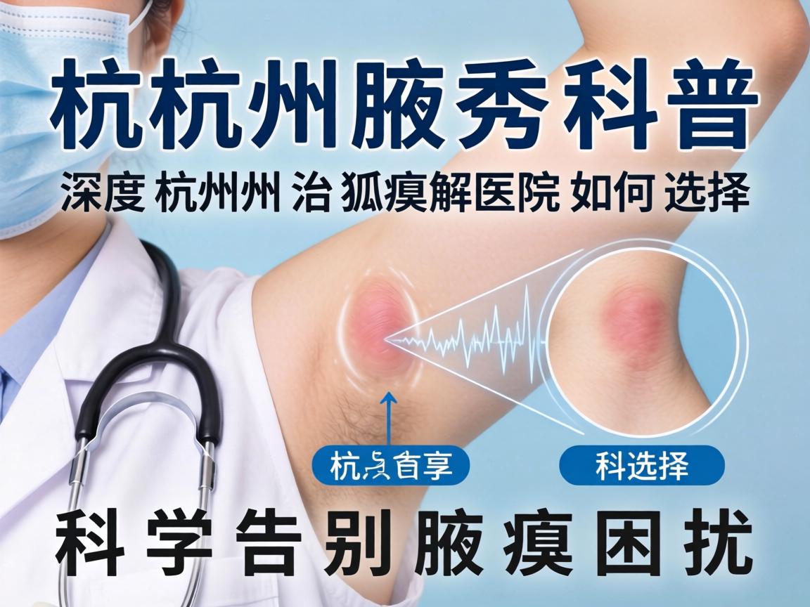 杭州腋秀科普，深度解析杭州治狐臭医院如何选择，科学告别腋臭困扰
