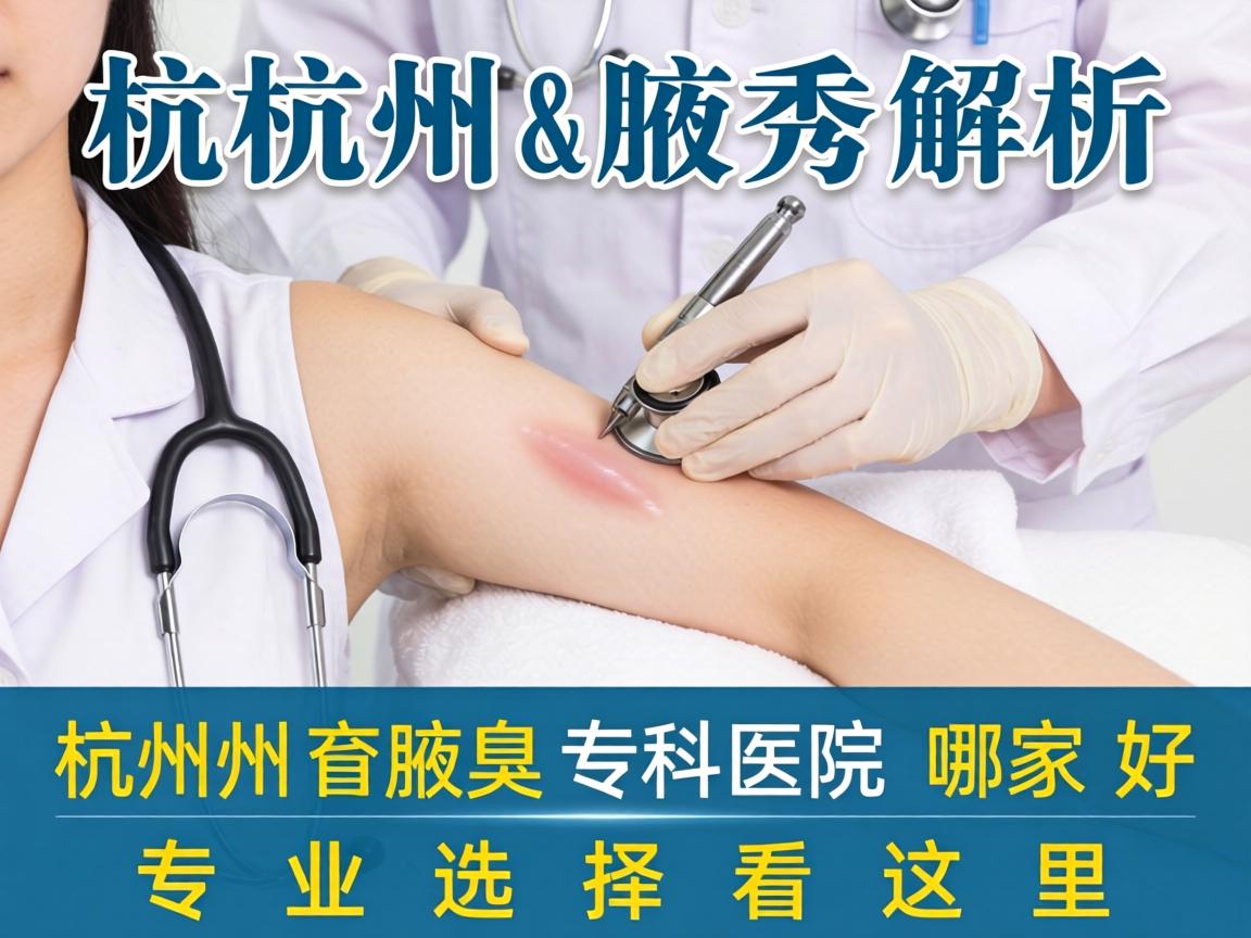 杭州腋秀解析，杭州腋臭专科医院哪家好，专业选择看这里