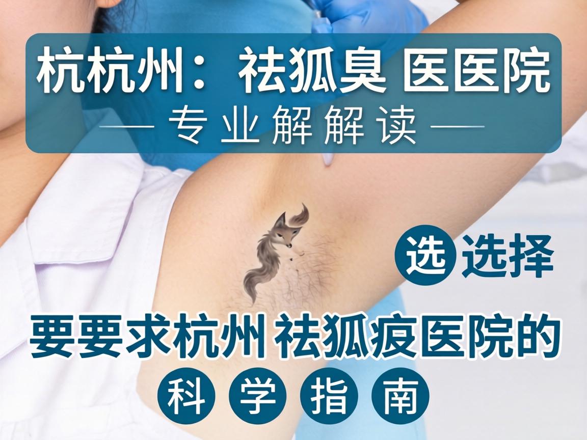杭州祛狐臭医院专业解读，选择杭州祛狐臭医院的科学指南