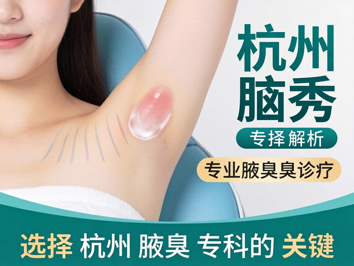 杭州腋秀解析，专业腋臭诊疗，选择杭州腋臭专科的关键