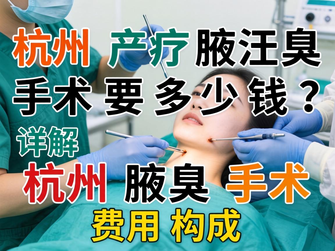 杭州腋臭手术要多少钱?详解杭州腋臭手术费用构成 杭州腋臭手术要多少钱?详解杭州腋臭手术费用构成