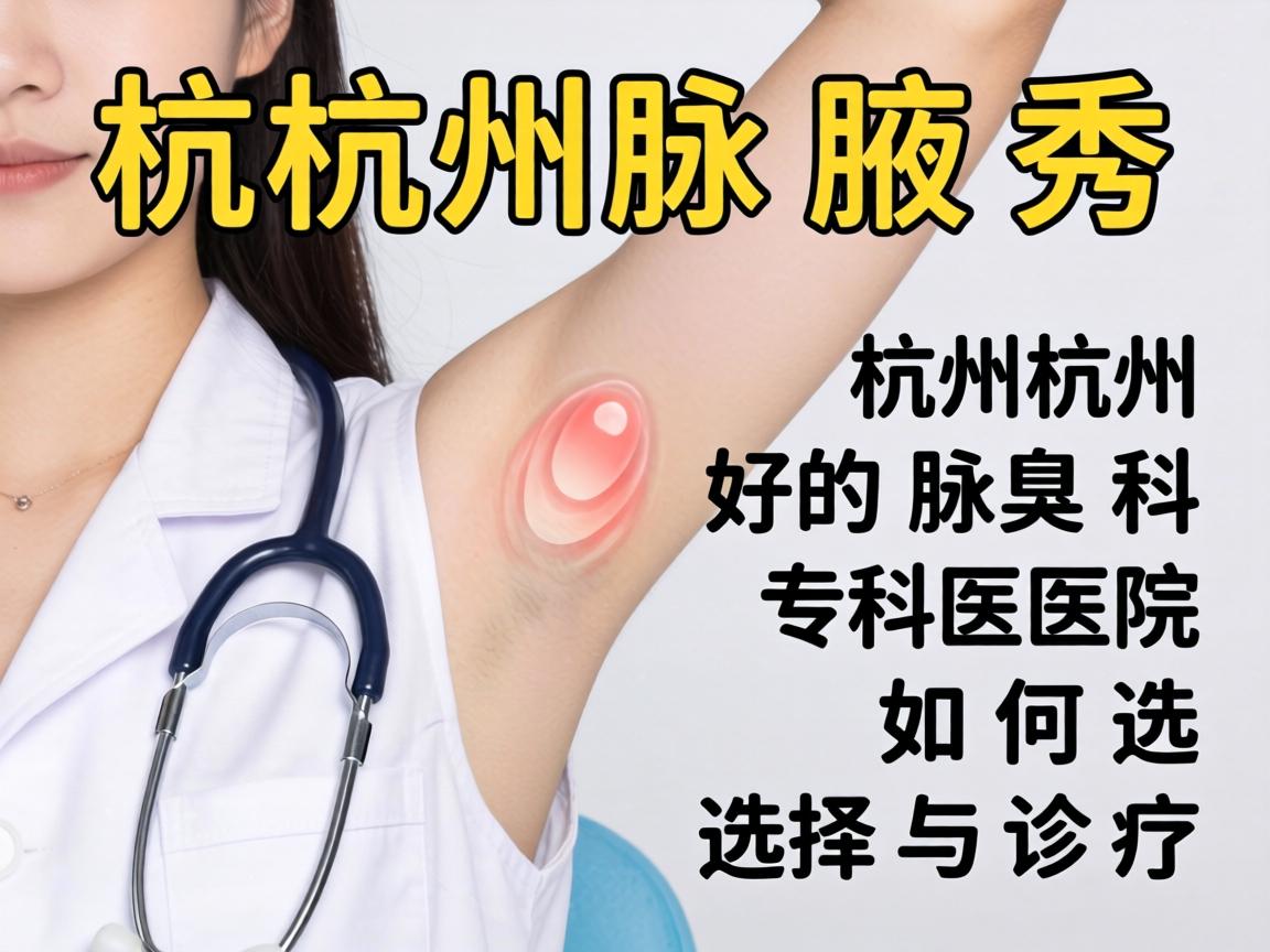 杭州腋秀解析，杭州好的腋臭科专科医院如何选择与诊疗