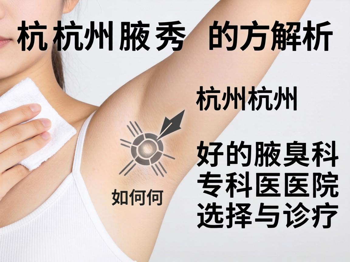 杭州腋秀解析，杭州好的腋臭科专科医院如何选择与诊疗