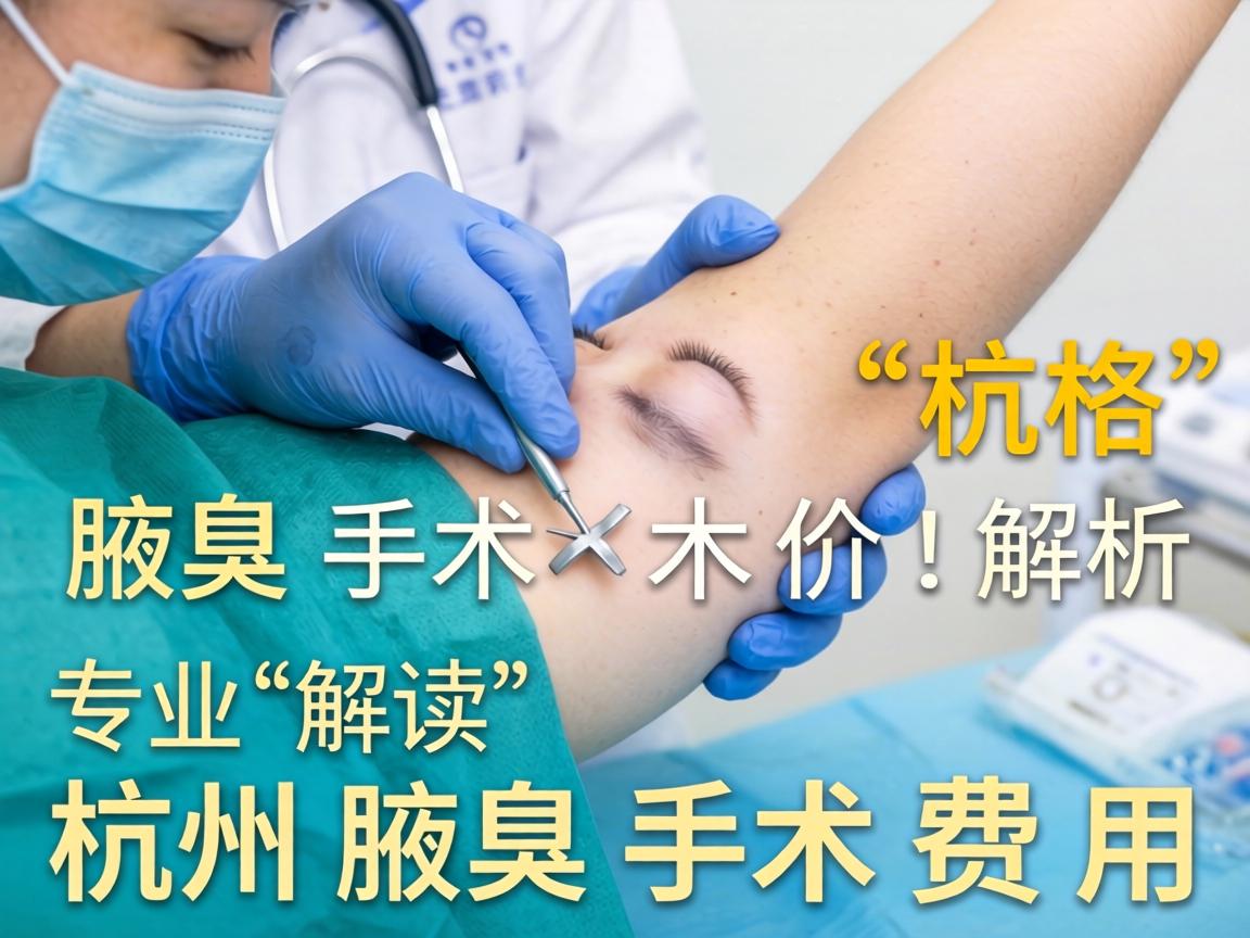 杭州腋臭手术价格解析,专业解读杭州腋臭手术费用 杭州腋臭手术价格解析,专业解读杭州腋臭手术费用