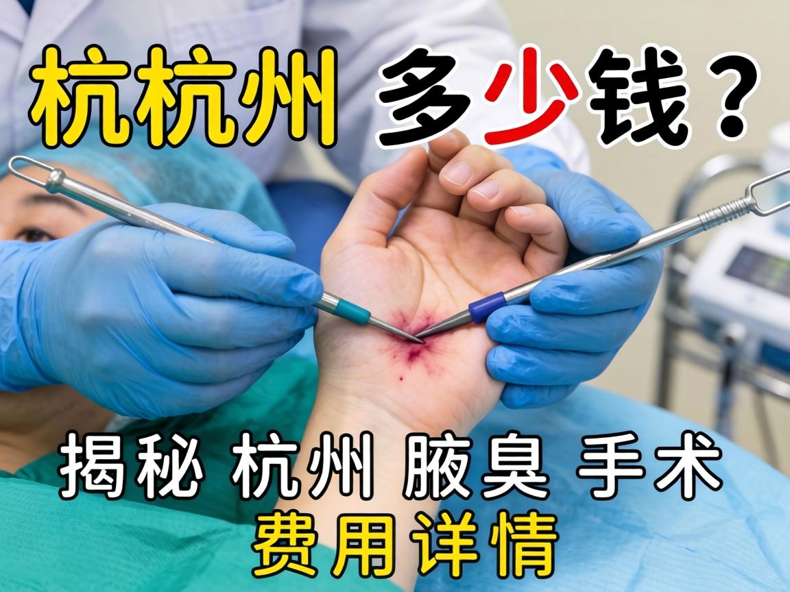 杭州腋臭手术多少钱？揭秘杭州腋臭手术费用详情