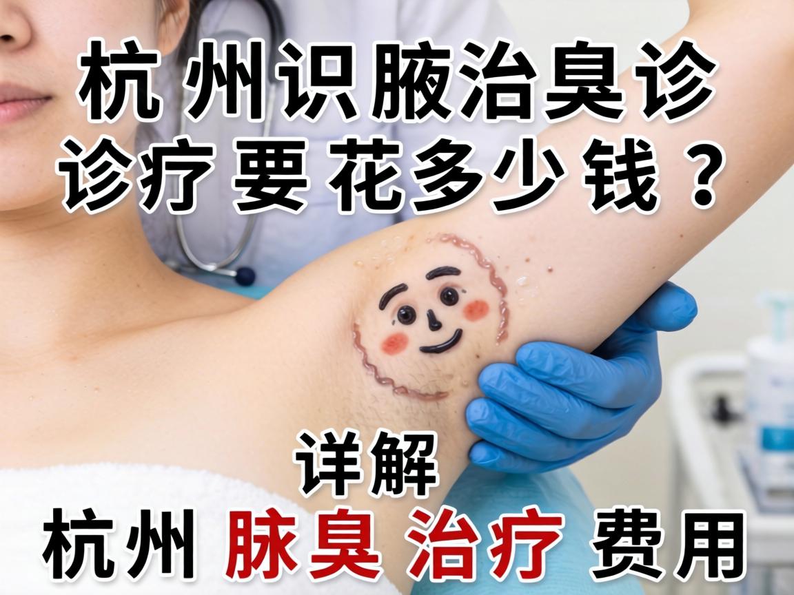 杭州腋臭诊疗要花多少钱？详解杭州腋臭治疗费用