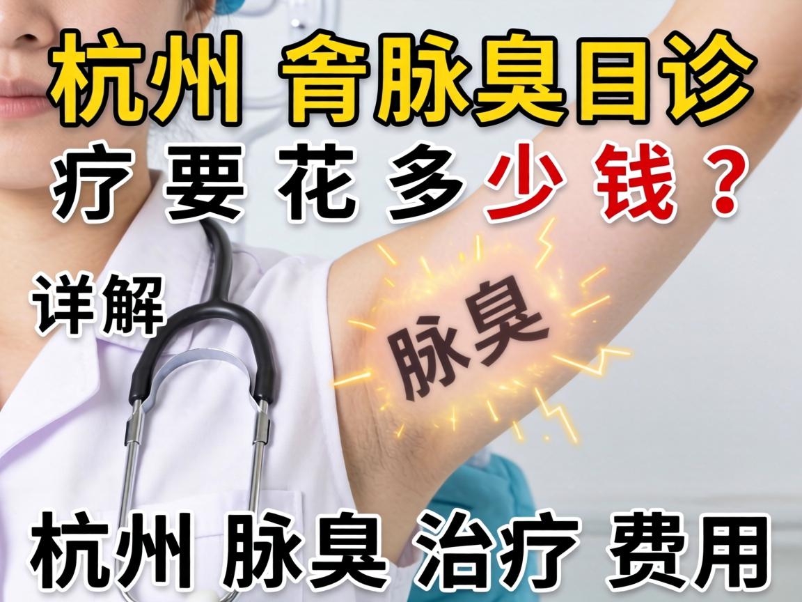 杭州腋臭诊疗要花多少钱？详解杭州腋臭治疗费用