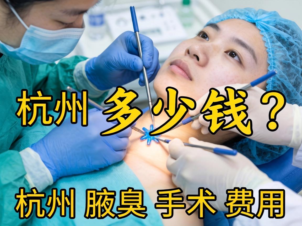 杭州腋臭手术多少钱？详解杭州腋臭手术费用