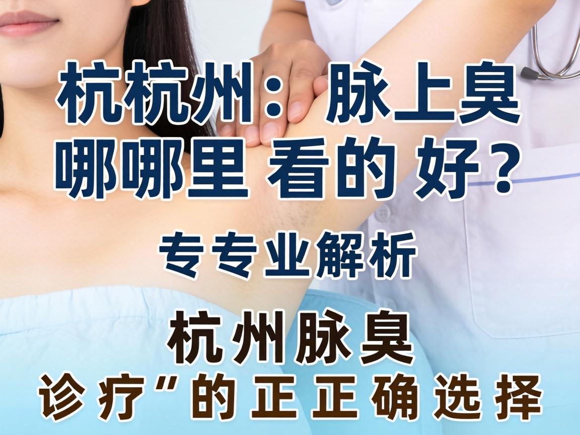 杭州腋臭哪里看的好？专业解析杭州腋臭诊疗的正确选择