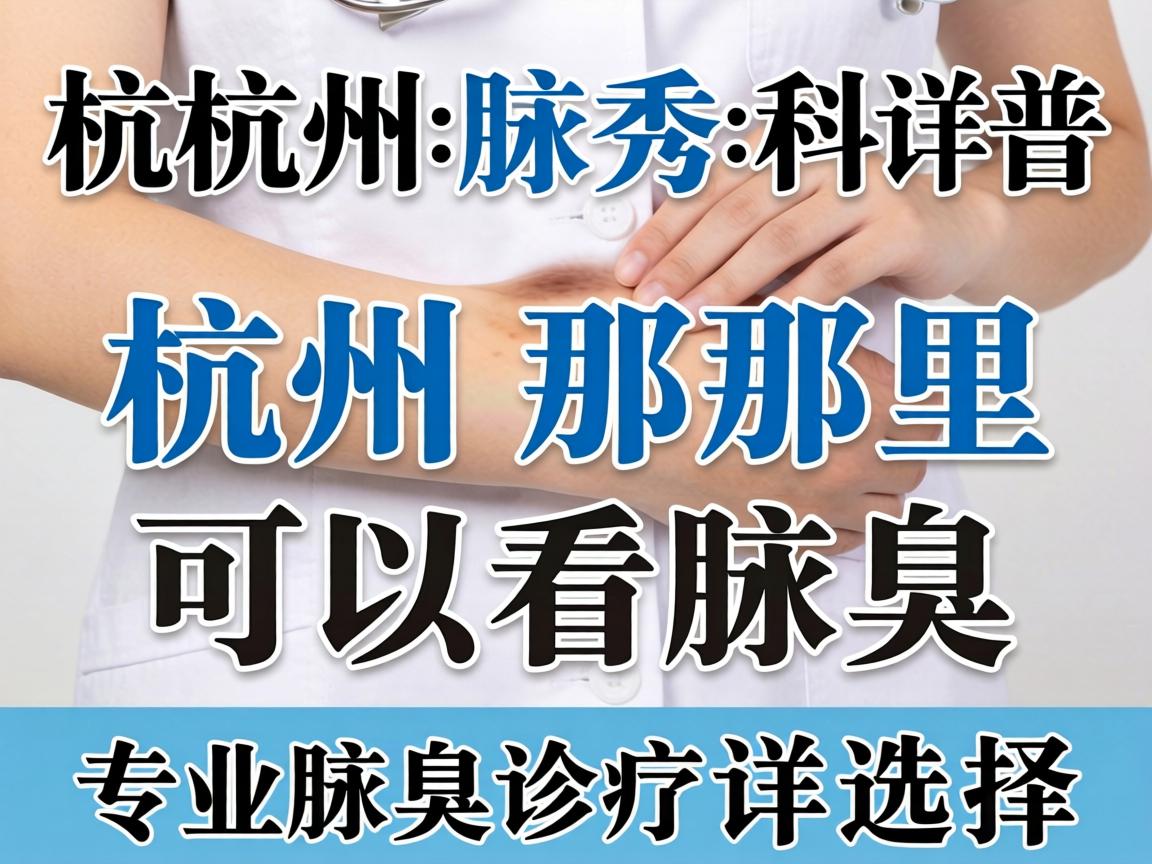 杭州腋秀科普，杭州那里可以看腋臭，详解专业腋臭诊疗选择