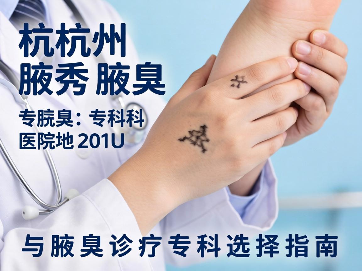 杭州腋秀腋臭专科医院地址解析与腋臭诊疗专科选择指南
