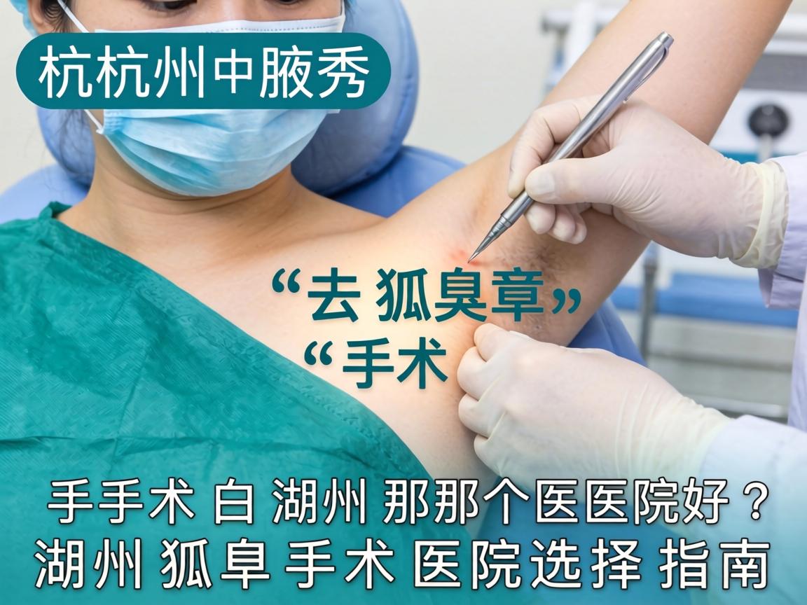 杭州腋秀解析，去狐臭手术去湖州那个医院好？湖州狐臭手术医院选择指南