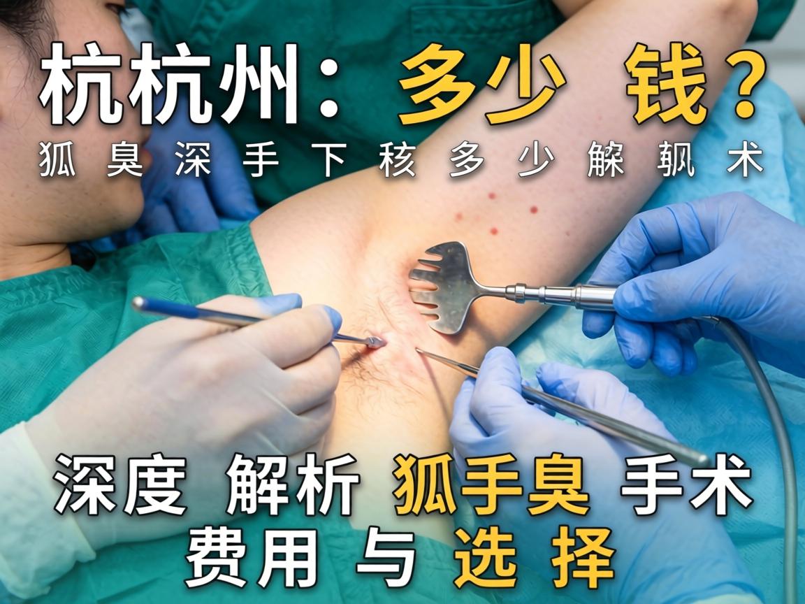 杭州狐臭手术多少钱？深度解析狐臭手术费用与选择