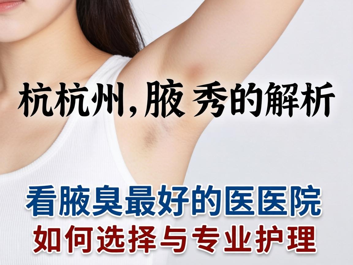杭州腋秀解析，杭州看腋臭最好的医院如何选择与专业护理