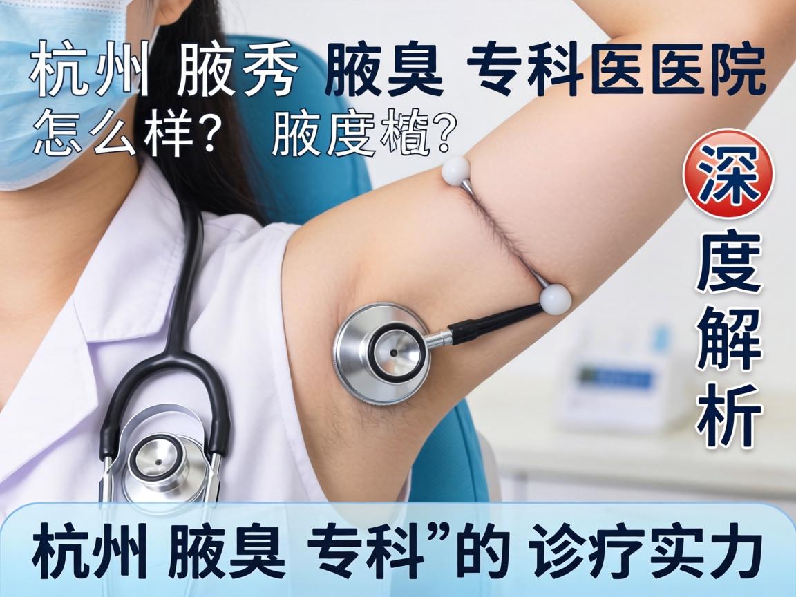 杭州腋秀腋臭专科医院怎么样？深度解析杭州腋臭专科的诊疗实力