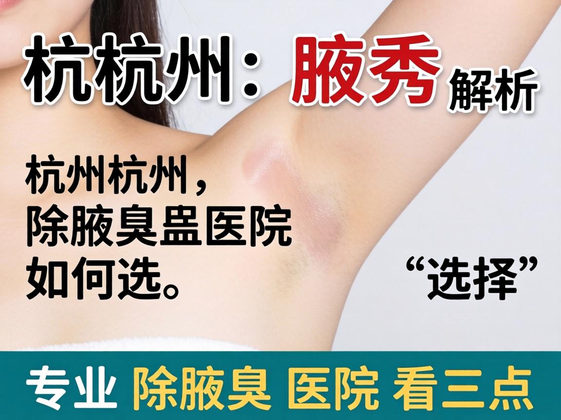 杭州腋秀解析,杭州除腋臭医院如何选择,专业除腋臭医院看三点 杭州腋秀解析,杭州除腋臭医院如何选择,专业除腋臭医院看三点