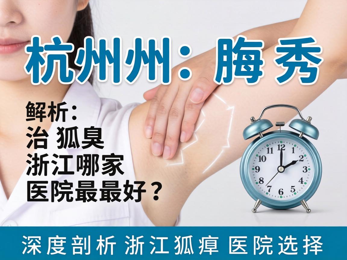 杭州腋秀解析，治狐臭浙江哪家医院最好？深度剖析浙江狐臭医院选择