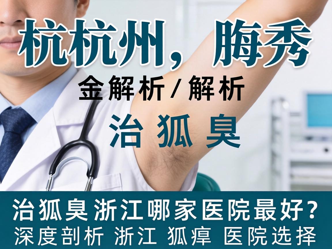 杭州腋秀解析，治狐臭浙江哪家医院最好？深度剖析浙江狐臭医院选择