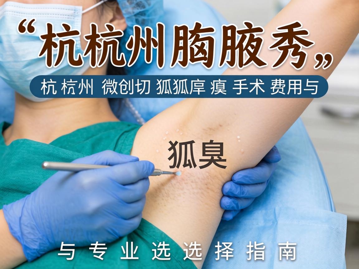 杭州腋秀解析,杭州微创狐臭手术费用与专业选择指南 杭州腋秀解析,杭州微创狐臭手术费用与专业选择指南