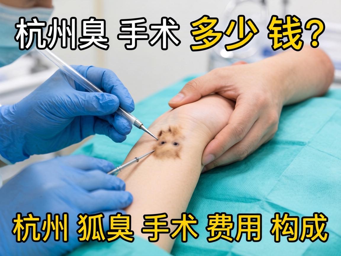 杭州狐臭手术多少钱？详解杭州狐臭手术费用构成