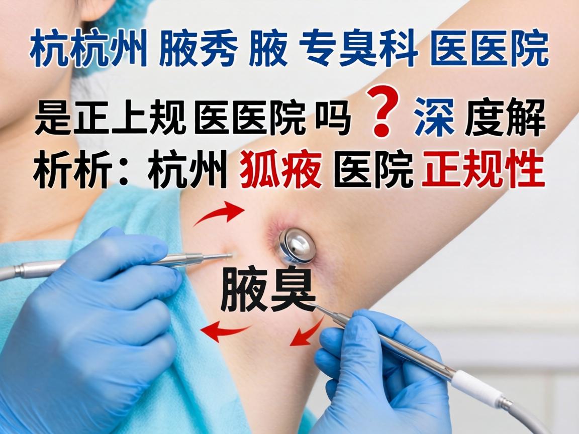 杭州腋秀腋臭专科医院是正规医院吗?深度解析杭州狐臭医院正规性 杭州腋秀腋臭专科医院是正规医院吗?深度解析杭州狐臭医院正规性