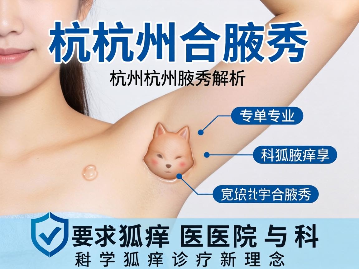 杭州腋秀解析，杭州专业狐臭医院与科学狐臭诊疗新理念
