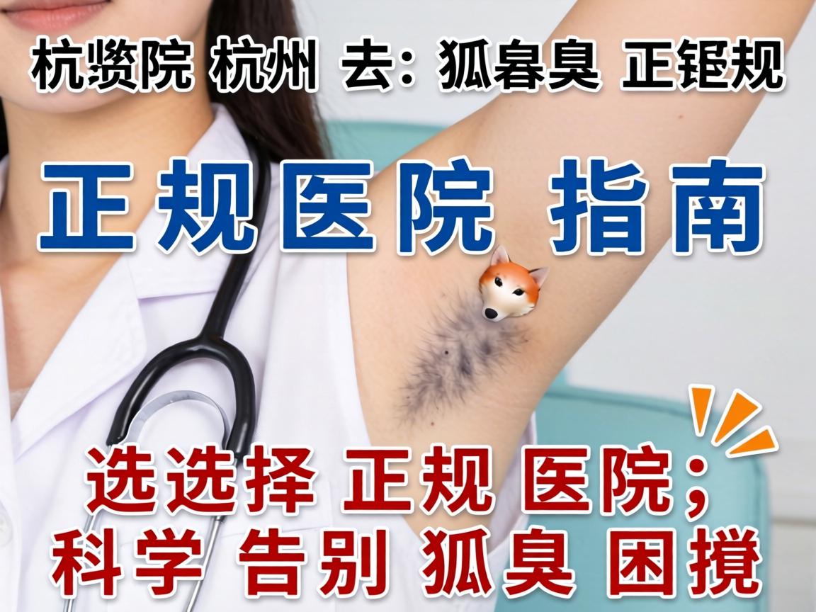 杭州去狐臭正规医院指南,选择正规医院,科学告别狐臭困扰 杭州去狐臭正规医院指南,选择正规医院,科学告别狐臭困扰