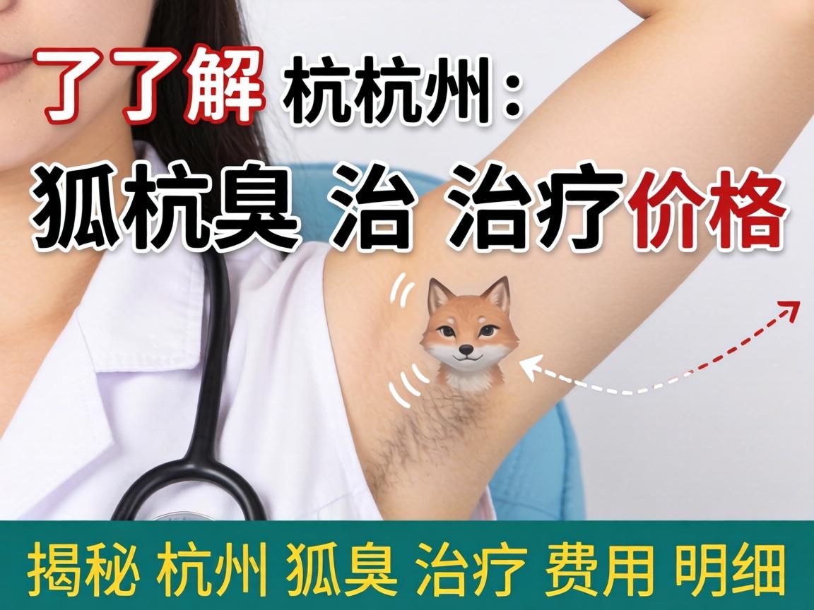 了解杭州狐臭治疗价格，揭秘杭州狐臭治疗费用明细