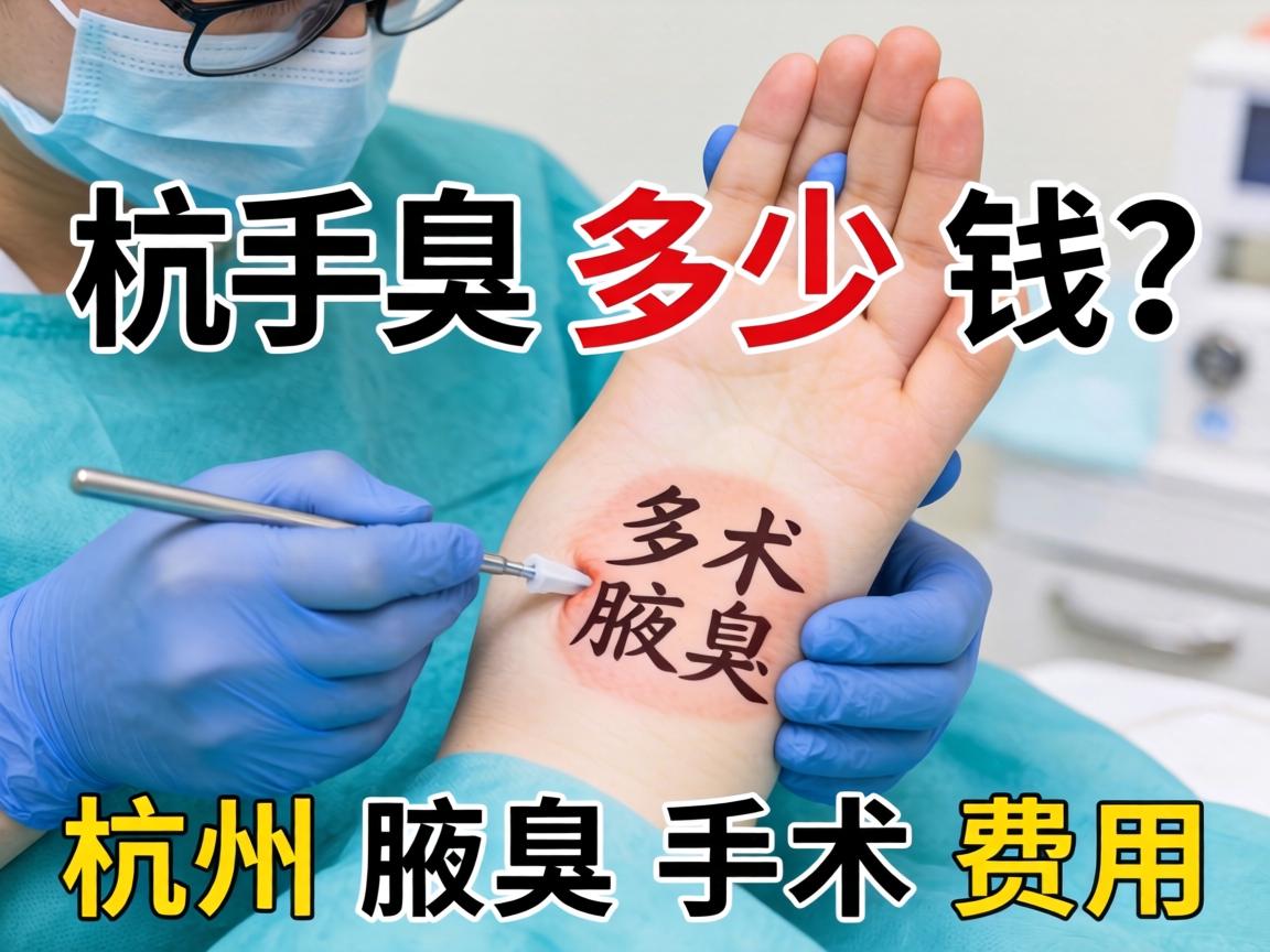 杭州腋臭手术多少钱？详解杭州腋臭手术费用