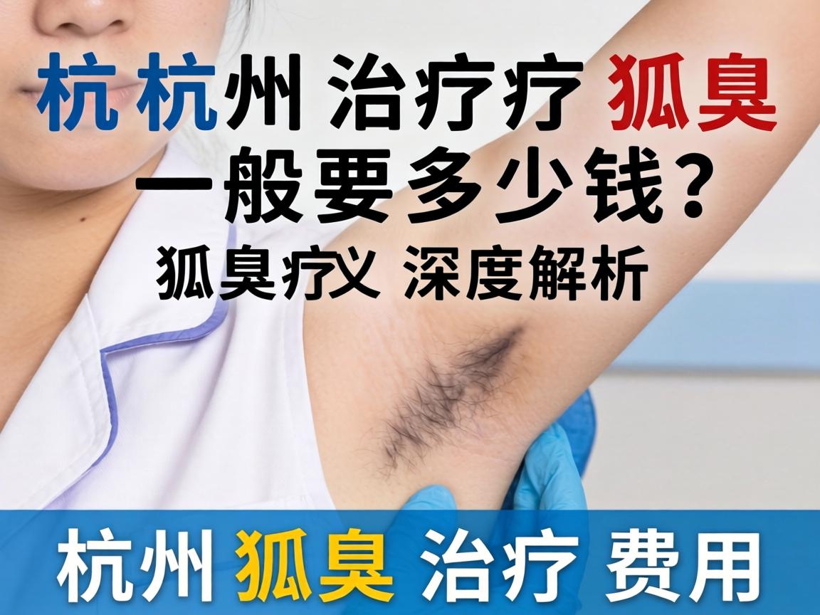杭州治疗狐臭一般要多少钱？深度解析杭州狐臭治疗费用
